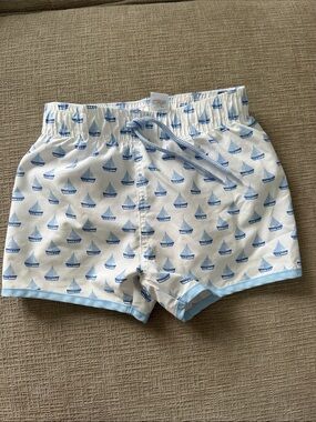 Edgehill Collection x the Broke Brooke  Sailboat Swim Shorts size 2T